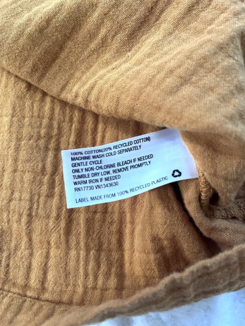 Universal Thread Cotton Gauze Top (Orange) S - Picture 8 of 9